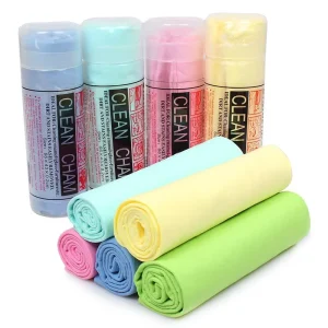 Leather Car Care Standard PVA Synthetic Chamois Auto Cleaning Cloth with Tube