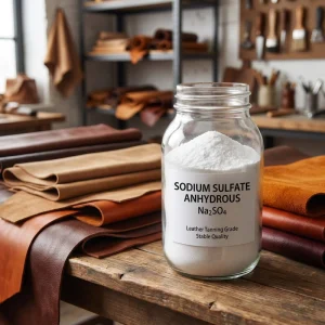 Leather Tanning Grade Sodium Sulfate Anhydrous 99% Na2SO4 for Pickling and Leather Processing