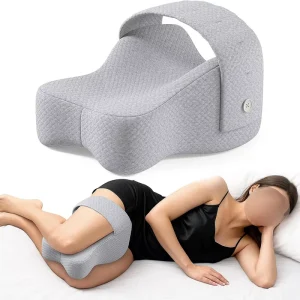 Leg hugging Slow Rebound Knee & Leg Maternity Pillow Side sleeping Support Breathable Cushion with Groove Shape 0.5kg 1kg