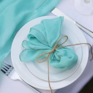 Light Blue Cloth Napkins Non Iron Fabric Table Napkins Style for Home Dining Decor Near Me