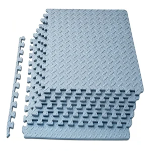 Light Blue Toddler Play EVA Gym Mat Thick Soft Custom Color Custom Size Gym Floor Mats Puzzle Mats Gym Flooring