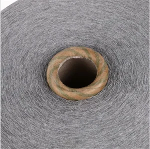 Light Grey 10 s 12 s 20 s Recycled Cotton Polyester Blended Yarn Knitting Weaving Yarn for Socks and Fabric