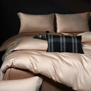 Light Luxury 100 Thread Count 5A Antibacterial Four-Piece Customizable Bed Sheet Set Quilt Cover Bed Skirt Four Seasons Bedding
