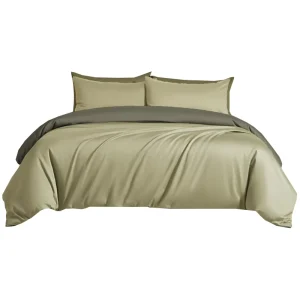 Light Luxury High End Pure Cotton Skin Friendly Duvet Cover Solid Color Luxury Bedding Set