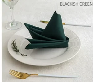 Light Luxury Polyester Fabric Dinner Napkin Solid Color Square Plain Napkins Table Napkin Cloth for Wedding Decoration Supplies