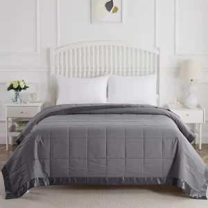 Light Luxury Quilted Bed Blanket Super Soft and Washable High End Hotel and Home Bedspread Throws