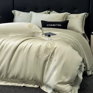 Light Luxury Washed Cotton Duvet Cover Bed Sheet Set High Quality Home Luxury Bedding Set