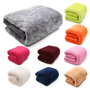 Light Thin Mechanical Wash Flannel Blanket Plaids Super Warm Soft Blankets Sofa Bed Travel Bedspread