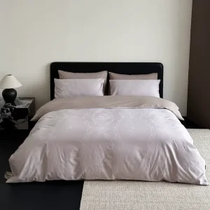 Light and Fresh Customizable 100% Cotton Jacquard Bedding Set 4-Piece Factory Price Jacquard Modern Bedding Set Every Season