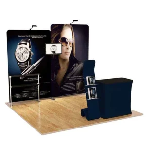 Lightweight 10ftx10ft Aluminum Straight Booth Foldable Quick Assembly for Trade Show Equipment Dye Sublimation Exhibition