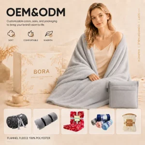 Lightweight 2 in 1 Travel Essentials Functioned As Pillow for Airplane Comfort and Warmth