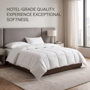 Lightweight 50% Duck Down Duvet Summer Season Breathable Soft Cotton Bedding Quilt Manufacturer Factory