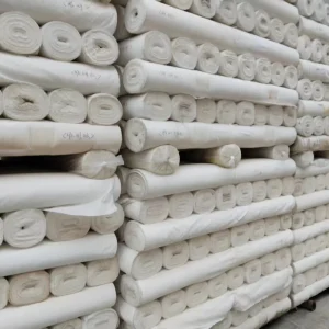 Lightweight 75D 230T 100% Polyester Tear Resistant & Breathable Unbleached Lining Pongee Fabric for Home & Apparel Use