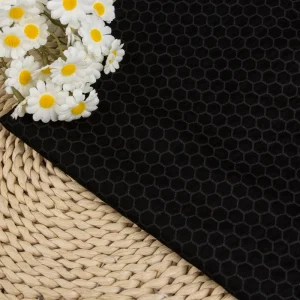 Lightweight Black Graphene Honeycomb Printed Spunlace Nonwoven Fabric for Advanced Masks Raw Materials