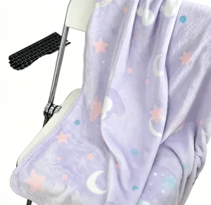 Lightweight Cozy Soft Knitted Plush Fabric Printed Flannel Blanket for Couch and Bed Use Four Seasons Wearable