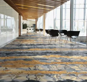 Lightweight Cut Pile Printed Nylon Polypropylene Carpet Roll Reversible Washable 800g 1000g 1200g m Options Cinema