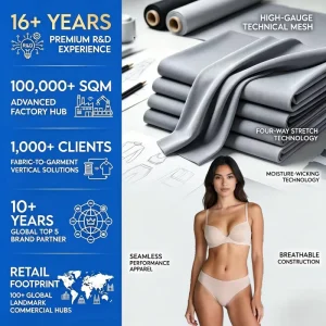 Lightweight Nylon 70% Inherent Anti-bacterial Spandex 30% 150gsm Knitted Fabric for Activewear with High-elasticity