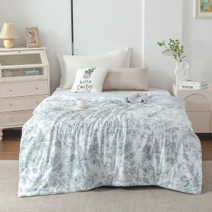 Lightweight Printed Polyester Summer Quilt Ultra Soft Breathable Cooling Air Conditioner Comforter for Hot Night