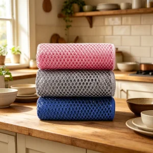 Lightweight Quick Dry Mesh Towel for Kitchen Cleaning