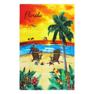 Lightweight Quick Dry Reactive Printed Cotton Beach Towel
