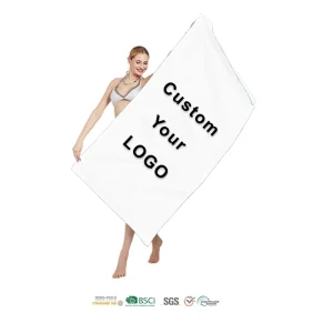 Lightweight Rpet Best Selling Recycled Large Printed Microfibre Sand Free Microfiber Custom Beach Towel