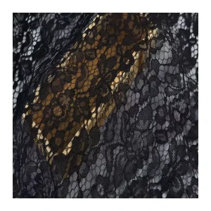 Lightweight Soft Comfortable Grid Embroidery French Knit Lace Fabric for Dresses Custom Colors Available Women’s Apparel