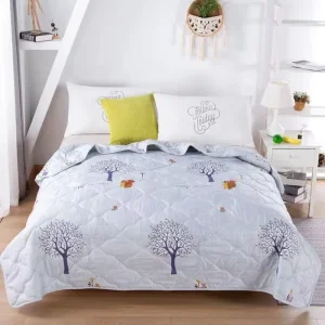 Lightweight Summer Duvet Double layer Polyester Fiber With Polyester Cover and Gift Box Printed Pattern for Home Use