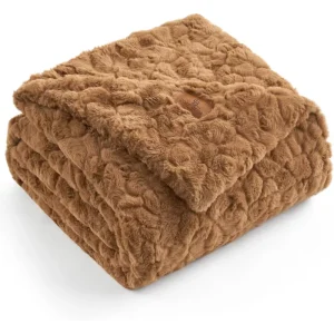 Lightweight Warm Polar Fleece Throw Blanket All Season Nap Blanket for Office Home Sofa Use