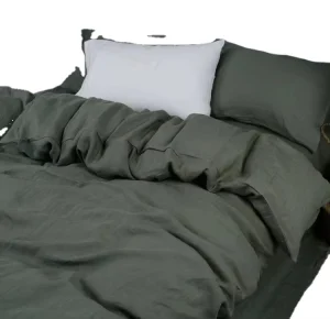Linen Bedding Sets Customized Solid Colors Flax Linen Bed Sheet Set