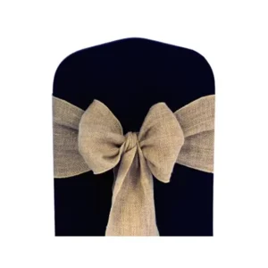 Linen Burlap Banquet Chair Cover Sashes Wedding Decoration