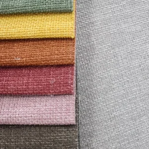 Linen Custom Design Polyester Woven Linen Sofa Fabric Manufacturer for Furniture Textile Upholstery Price Per Meter