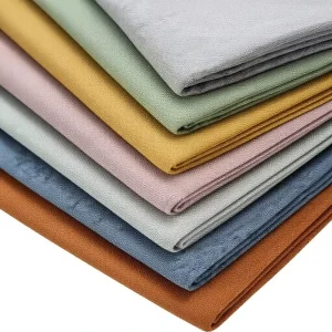Linen Fabric Sofa Upholstery Rustic Hessian Throw Pillow Tablecloth Material Solid Color Fine Linen Heavyweight