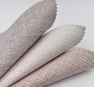 Linen Look Blackout Curtain Fabric 100% Polyester for Hotel and Home