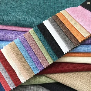 Linen Poly Jute Fabric Home Textile Hotel Slippers Stock Fabric