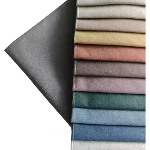 Linking Customized High Quality 100% Polyester Living Room Fabric Faux Leather Sofa Fabric for Furniture