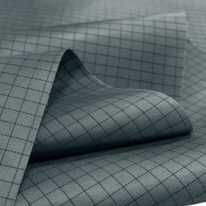 Lint Free 2.5mm Stripe Cleanroom Coverall Fabric Antistitac Esd Fabric for ESD Workwear