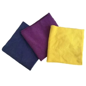 Lint Free 40x40cm 350GSM Edgeless Pearl Microfiber Towel for Ceramic Coating Auto Detailing Car Wash Polishing Glass Window