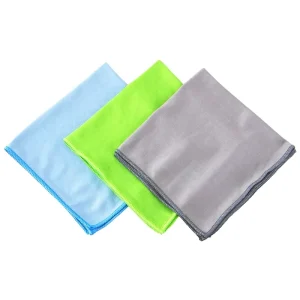 Lint Free Shiny Eco-Friendly Microfiber Glass Cloth Washcloth Absorbent Quick Dry Window Screen Cleaning Towel for Washing