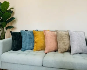 Living Room Bedroom Soft Thick Chenille Throw Pillow Cover Home Sofa Use Knitted 100%Polyester Chenille Cushion Cover