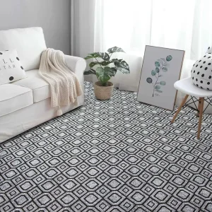 Living Room Carpet 100% Polyester Double Color Jacquard Area Carpet Jacquard Exhibition Plain Carpet