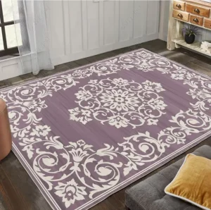 Living Room Carpet Soft Cushioned Classic Vintage Style Teen Play Mat for Prayer Exercise Camping