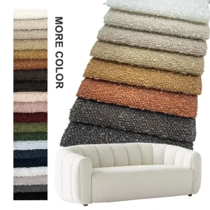 Living Room Fabric Sofas 100% Polyester Upholstery Fabrics for Sofas and Furniture Boucle Fabric