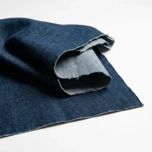 Lizhi Environment Friendly Raw Denim Fabric Without Edge Waste Unprocessed Cotton Textile For Fashion Design
