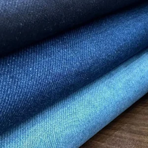 Lizhi Foshan Custom Blue Yarn Dyed Twill Raw Denim Fabric 100% Cotton Woven Anti Static Heavyweight Fashion Apparel Boys Girls