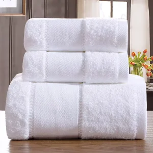 Logo Custom Price Hotel Supply Collection Towels 100 Pure Cotton 70*140 White Hotel Spa Bath Towels