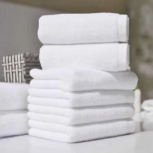 Logo Luxury Woven 100% Cotton Hotel Bath Towel Set with Bath and Hand Towels