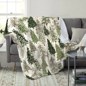 Logo Printed Eco friendly Super Soft Warm All season Bedroom Throw Lightweight Shaggy Printed Blankets for Winter