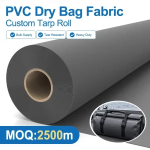 Lona Tarp PVC Coated Tarpaulin 500gsm 500D 18*17 Weave Fabric High strength Flexible Technical Textile For Dry Bag And Suitcase