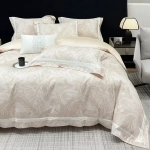 Long Staple Cotton Pure Cotton Skin Friendly Breathable Soft Cotton Satin Luxury Bedding Set
