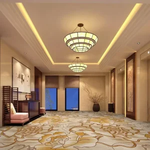 Long Term Project Cooperation Wall to Wall Nylon Broadloom Carpet Sound Absorb OEM Custom for Hotel Contractor